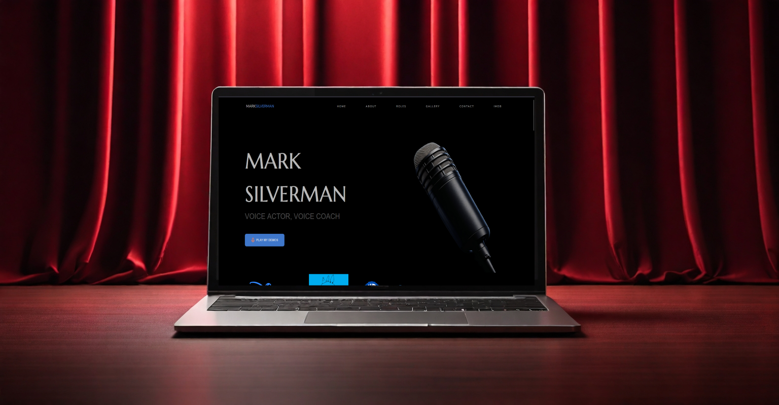 Client Voice Actor Portfolio website preview